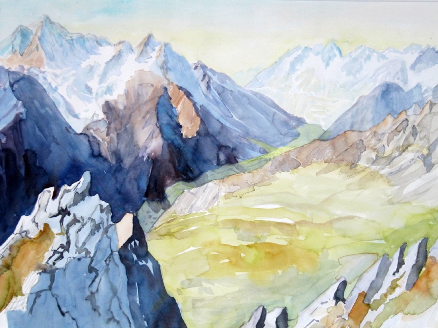Meiental mit Blick zum Sustenpass 56x76