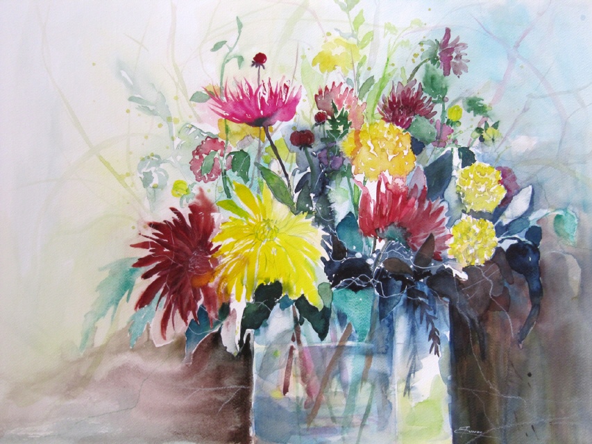 Dahlien 50x70