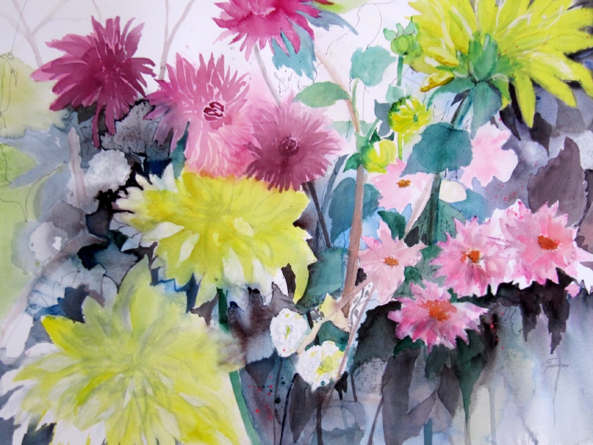 Dahlien 56x76