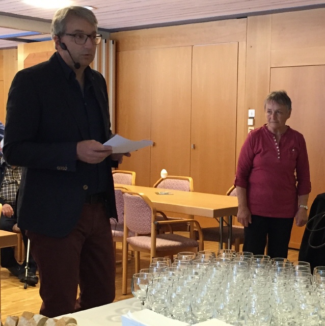 Laudatio von Gesch&auml;ftsleiter 'Spannort' E. Zurfluh
