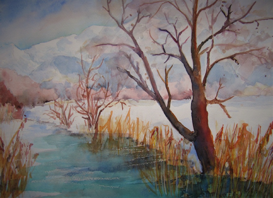 B&auml;chli am Urnersee 40x50