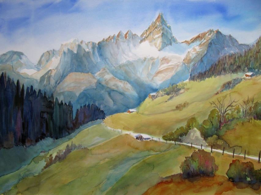 F&uuml;nffingerst&ouml;cke und Wendenhorn im Meiental 56x76