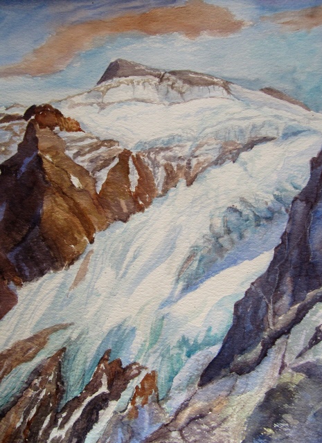 Sustenhorn und Steingletscher 56x76