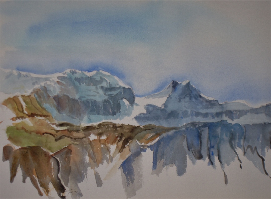 Sicht auf Chammli und Sch&auml;rhorn 56x76