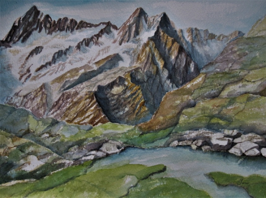 Flecki- und Stucklistock im Meiental 56x76